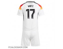 Germania Florian Wirtz #17 Prima Maglia Bambino Europei 2024 Manica Corta (+ Pantaloni corti)